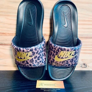 Nike Victori One Women's Leopard Print Slides Sandals Size 8 NEW CN9676-200 - Picture 1 of 6