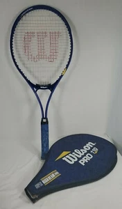WILSON SUPER HIGH BEAM SERIES AERODYNAMICS 110 TENNIS RAQUET L3  4 3/8 GRIP - Picture 1 of 5