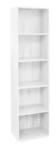 LIBRERIA 40X29X172H BIANCO FRASSIN. - Foto 1 di 1