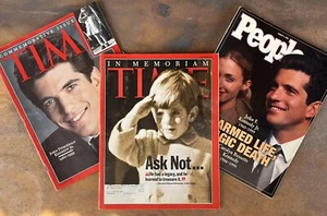 Vtg 1999 JFK Jr John F Kennedy Death Magazine Lot Commemorative Tribute Memorial - Foto 1 di 20