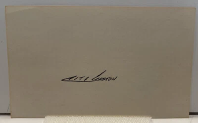 Tarjeta de índice firmada por Cito Gaston autografiada 3x5 gerente de béisbol Toronto Foto 1 de 2