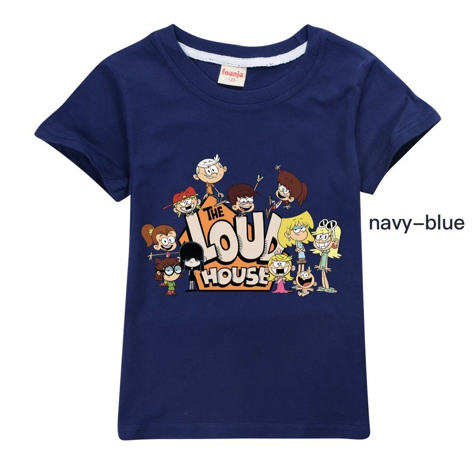 Kids Boys THE LOUD HOUSE Print Casual Short Sleeve T-shirt Cotton Tshirt Top UK - Image 1 of 4