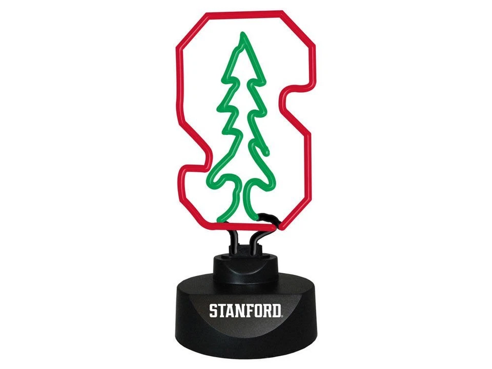 Lámpara de escritorio con logotipo de neón Cardinal de la Universidad de Stanford de Memory Company nueva en caja Foto 1 de 1