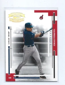 Omar Vizquel-Indians-2004 Throwback Threads Gold Century Proof #61 (18/100) - Picture 1 of 2