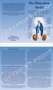 Miraculous Medal Leaflets , Pack of 25. - Picture 1 of 1