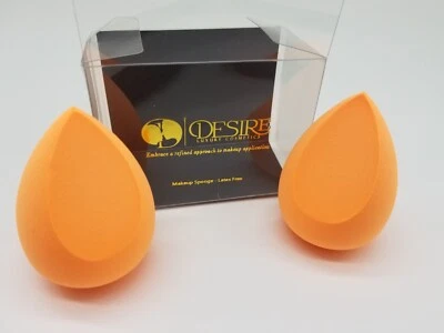 Desire 豪华化妆品 - 2 包化妆涂抹器搅拌海绵无乳胶 — 第 1/4 张图片