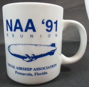 VINTAGE 1991 MARINE LUFTSCHIFF VEREIN WIEDERVEREINIGUNG KERAMIK KAFFEEBECHER BLIMP ZEPELLIN - Bild 1 von 6