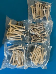 60-White Shutter Fasteners 3" Lok Shutterlocks Spikes Lock Pegs 5-pk-12pcs. - Picture 1 of 3
