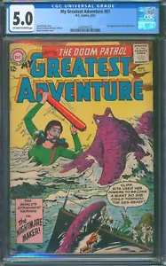 My Greatest Adventure #81 ⭐ CGC 5.0 ⭐ 2nd Doom Patrol! Silver Age DC Comic 1963 - Picture 1 of 2
