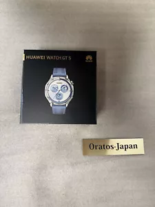 HUAWEI WATCH GT 5 46mm Smartwatch Blue Color Up to 14 Days Battery Life GPS - Picture 1 of 16