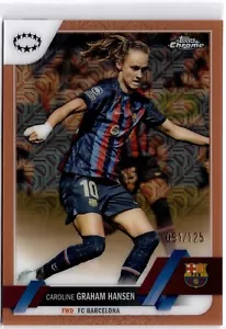 Caroline Graham hansen 2022-23 Topps Chrome Women's Rose Gold #57 FCB #091/125 - Picture 1 of 2