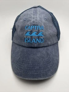 Blue Adjustable Adjustable Baseball Cap Captiva Island Florida GR43 - Picture 1 of 5