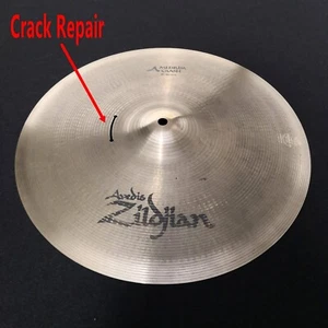 Zildjian A Series 16" Medium Crash Cymbal 1308 grams (Crack Repair) - Picture 1 of 6
