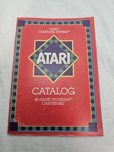  The Atari Video Computer System Catalog Red Cover 1981  - Picture 1 of 2