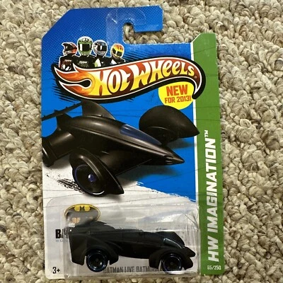 2013 Hot Wheels Batman Live Batmobile, Preto, HW IMAGINATION, #65/250 - Imagem 1 de 4