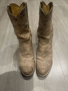 Brown Cowboy Boot Justin 3630 Size US 7EE Unisex