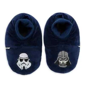 Star Wars Darth Vader & Stormtrooper Slippers - Family Matching - Kids Size 9/10 - Picture 1 of 3