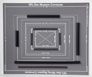 Caballete magnético 18 % gris 16x20" con tiras magnéticas #21160 - Imagen 1 de 5