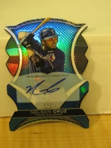 2012 Topps Chrome Dynamic Die Cut Refractor Auto 18/25 Nelson Cruz #DDA-NC - Picture 1 of 3