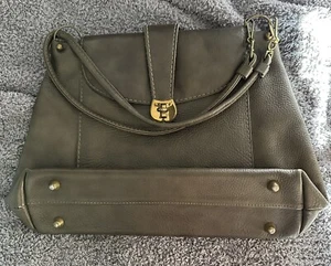Vintage Letisse Olive Green Color Leather Shoulder Bag Purse - Picture 1 of 13