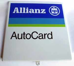 Allianz Autocard Versicherung Schild Emailschild Emaile Emaille Emailleschild - Bild 1 von 1