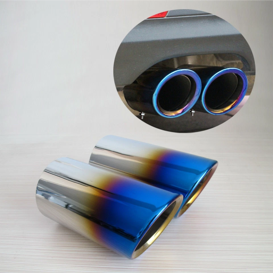 Silenciador trasero tubo de escape punta cubierta embellecedor para BMW E93 E90 E92 325 325i 328i Foto 1 de 4