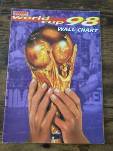World Cup 98 1998 France WALL CHART Iceland - Picture 1 of 2