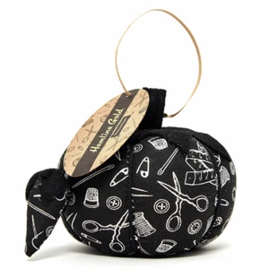 Hemline Gold Pin cushion Tomato Notions Print Fabric, Sewing Quilting 277.584.HG - Picture 1 of 2