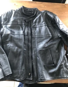 Mens Leather Jacket Xxl 2XL (60) L’écuyer EUC! Biker Motorcycle - Picture 1 of 7