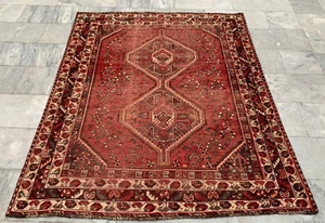 Vintage Rug,Afghan Rug,Turkish Rug,Boho Rug,Turkoman Rug,Hand Knotted Rug 5x6 ft - Picture 1 of 10