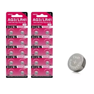 20Pcs AG3 1.55V Button Battery SR41 192 L736 384 SR41SW CX41 LR41 392 Cell Coin - Picture 1 of 7