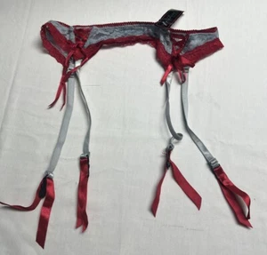 Native Intimates Garter Belt Lace RED S 5 M 6 L 7 NWT - Picture 1 of 8