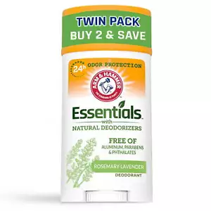 ARM & HAMMER Essentials Deodorant, Fresh Rosemary Lavender, with Deodorizers - Picture 1 of 8