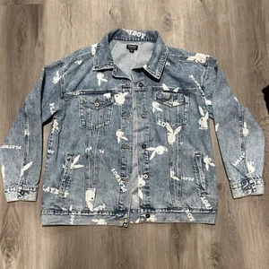 Playboy By Pacsun M/L Playboy Jeansjacke All Over Print - Bild 1 von 6