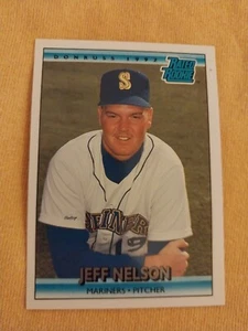1992 Jeff Nelson Donruss Rating Rookie Card RC #408 Seattle Mariners NY Yankees - Bild 1 von 2