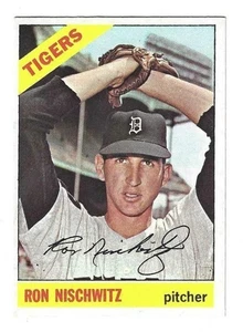 Autographed 1966 TOPPS #38 RON NISCHWITZ Detroit Tigers card w/ COA - Picture 1 of 1