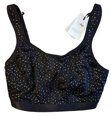 Sujetador deportivo de copa completa sin aros Pour Moi Energy Strive 97010 negro/oro rosa 34DD Foto 1 de 4