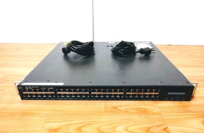 CISCO CATALYST 3650 48 4X10G PORT GIGABIT SWITCH ETHERNET WS-C3650-48QT-S V01 - Image 1 of 4