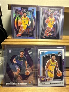 💥(4) Card Bronny James Jr Rookie Lot - Inserts/Parallels - Los Angeles Lakers💥 - Picture 1 of 5