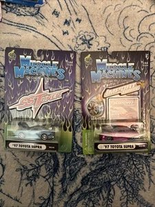 MUSCLE MACHINES '97 Toyota Supras x3 + ‘00 Honda Civic + 5 Pack Original Lot - Picture 1 of 4