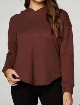 Chaser Lino Terry Francés Manga Larga Cola de Camisa Pullover Sudadera con Capucha Talla S Foto 1 de 4