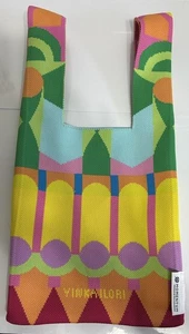 Yinka iLori Designer gewebte Handtasche, Mini Tragetasche Strick Momentum Textilien Spaß hell - Bild 1 von 11