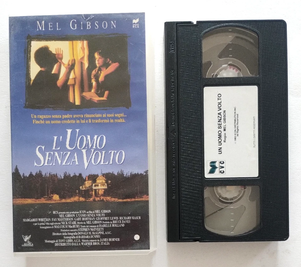 Vhs L'Uomo Senza Volto Film Drammatico Mel Gibson Rcs Cvc Videocassetta (K23) - Immagine 1 di 1