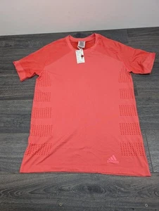 Adidas Running T Shirt - Men Size Medium - Pink - Picture 1 of 9