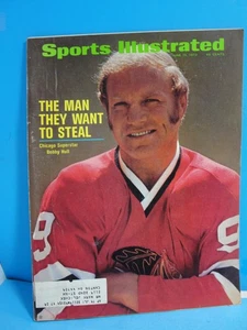 Sports Illustrated 1972 El hombre que quieren robar superestrella de Chicago Bobby Hull - Imagen 1 de 4