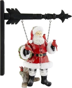 K&K Interiors 54384A-AR 15 Inch Resin Santa Trimmed in Fur Arrow Replacement - Picture 1 of 1