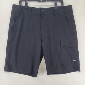 Vans Vanphibian Shorts Mens 36 Black Cargo Water Resistant Quick Dry Outdoor - Picture 1 of 14