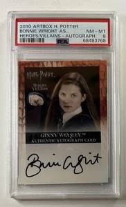 2010 Artbox Harry Potter Bonnie Wright Ginny Villains Autograph Auto Card PSA 8 - Picture 1 of 2