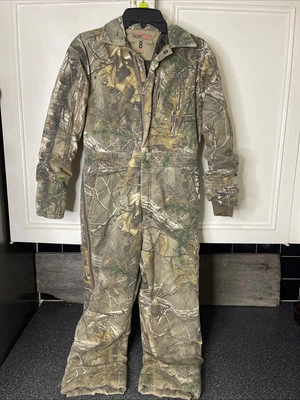 Redhead Silent Hide Camo Coveralls Youth Size 8 Thermolite Hemmed Legs 26” - Image 1 of 4