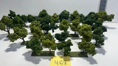 Handmade Model Trees 🌳 Diorama Scenery with Bases Lot 3 - Imagem 1 de 4